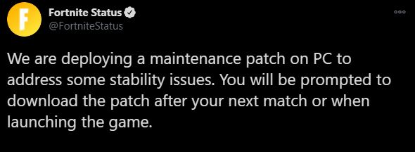 November 4th Fortnite Update