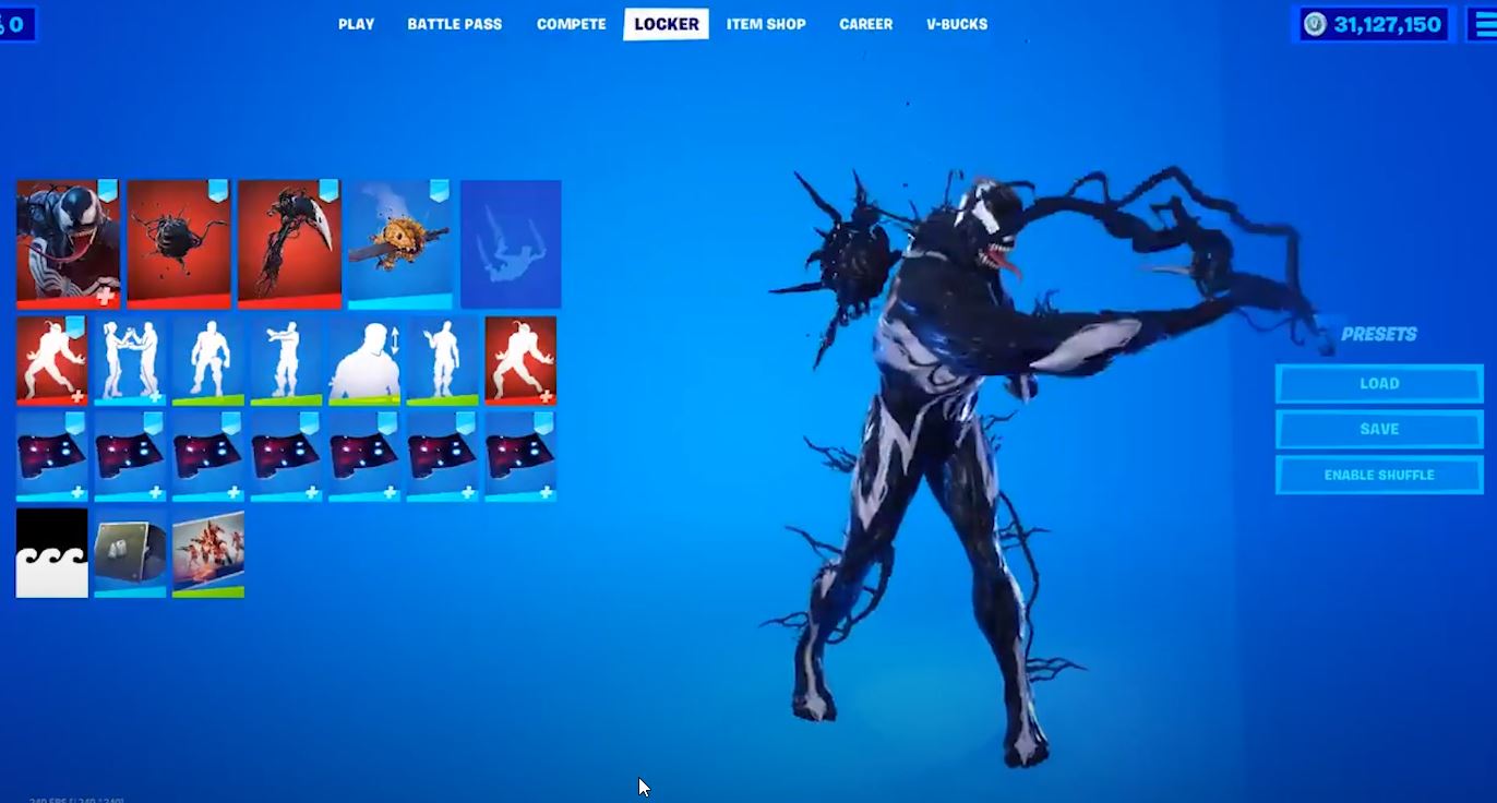 Venom Fortnite Set