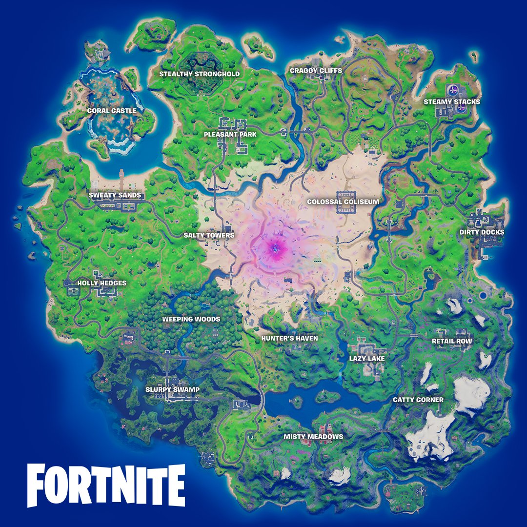 Fortnite Chapter 2, Season 5 Map