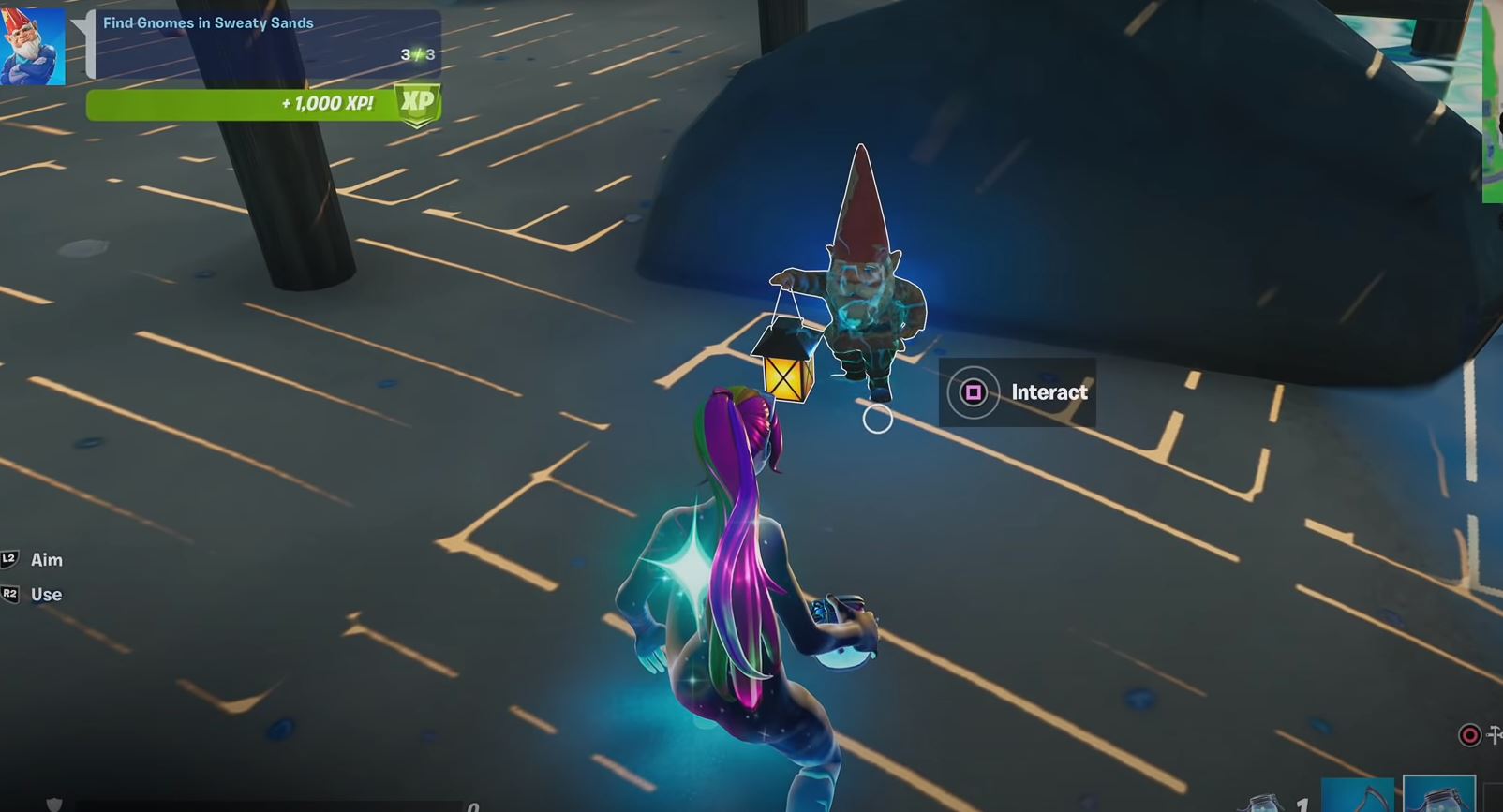 Fortnite Find Gnomes in Sweaty Sands