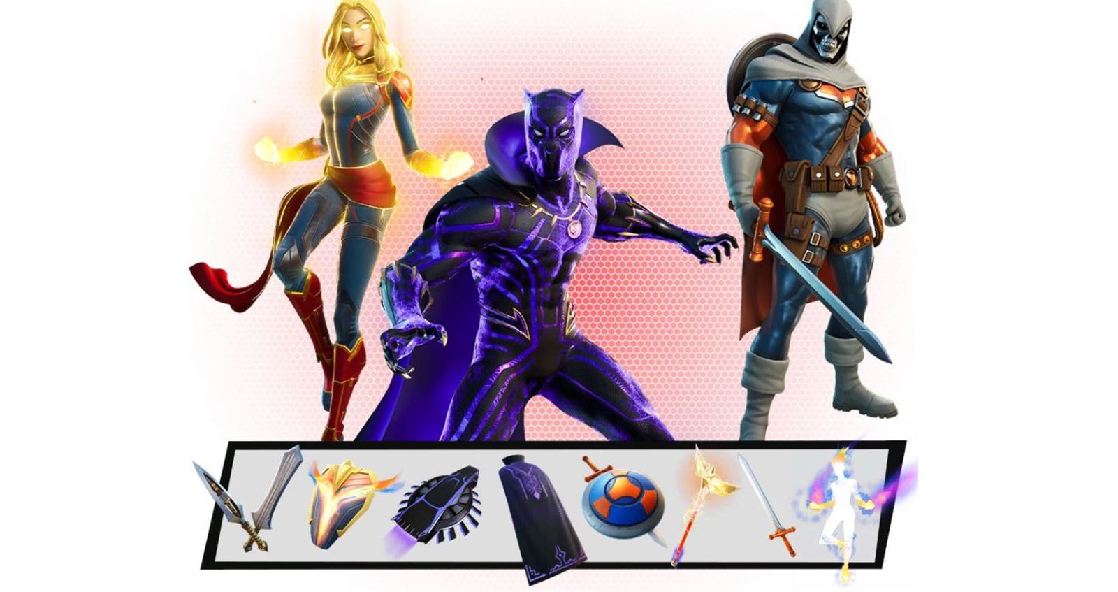 Fortnite Black Panther, Captain Marvel, Taskmaster skins, Wakanda Skyrider Glider, Vibranium Daggers, King’s Cowl and more