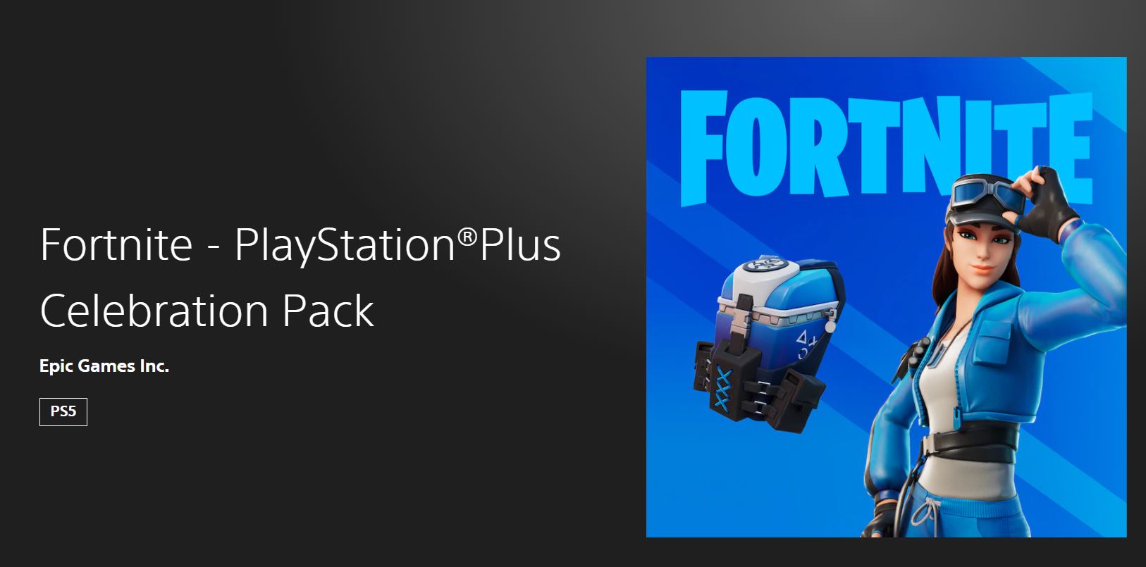 PS Plus Celebration Pack Free Cloud Striker Fortnite Skin
