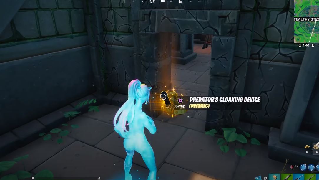 New Fortnite Mythic Item/Weapon: How and where to get Predator’s Cloaking Device (go invisible)