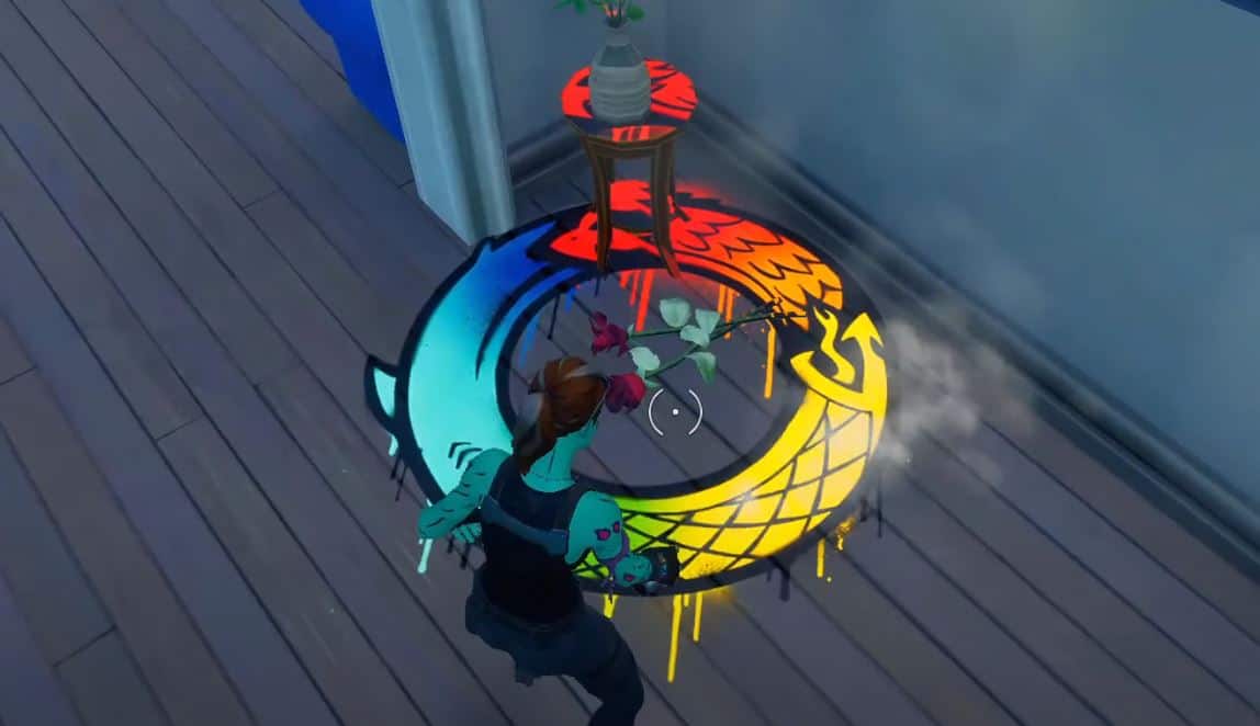 Find a rose at the orchard Fortnite