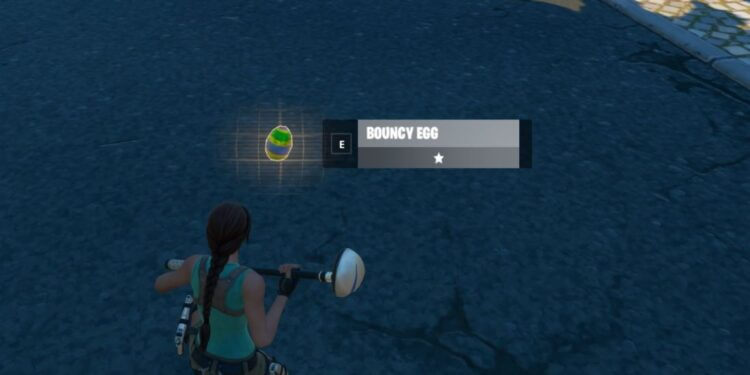 Forage Bouncy Eggs hidden around the island Fortnite