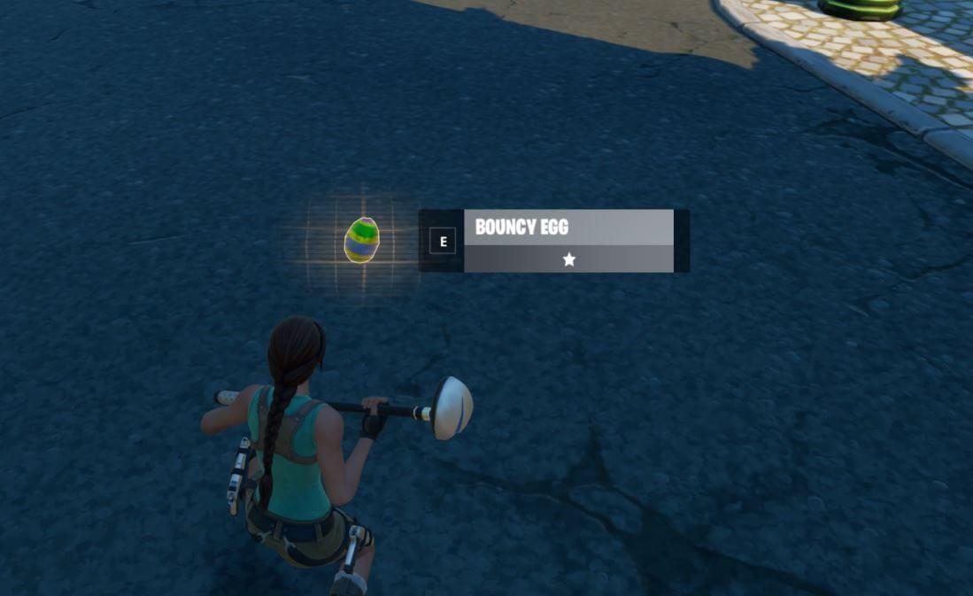 Forage Bouncy Eggs hidden around the island Fortnite