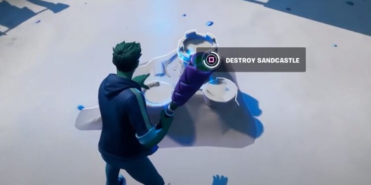 Destroy Sandcastle Fortnite