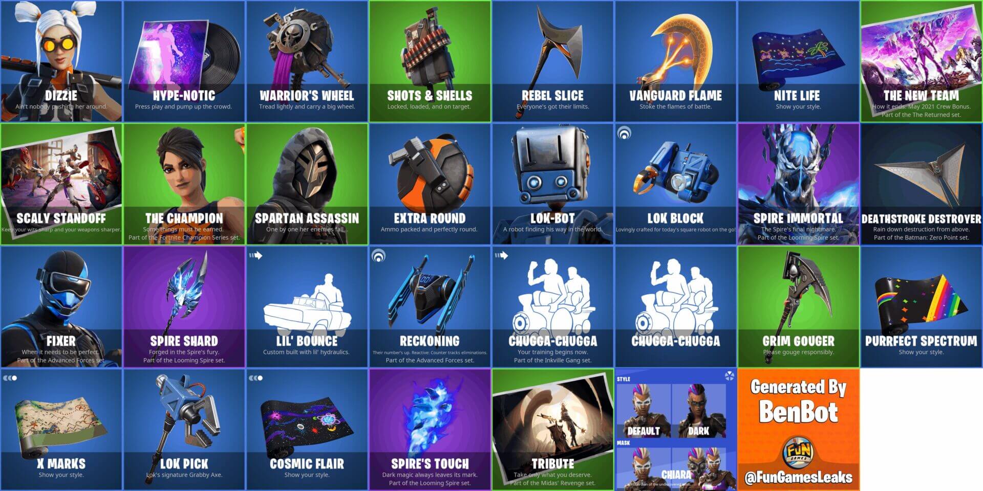 Fortnite 16.50 Leaked Cosmetics