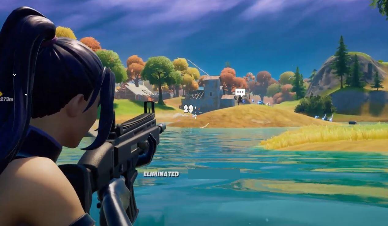 Fortnite Eliminate a player while swimming