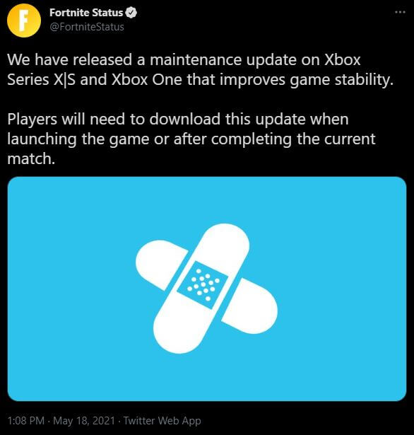 May 18th Fortnite Update
