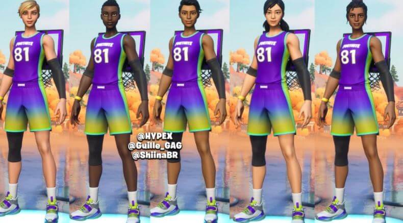 NBA Female Fortnite skins