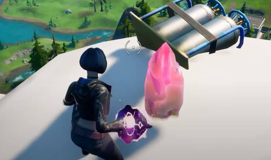 Fortnite: Place a spirit crystal at the tallest mountain Location