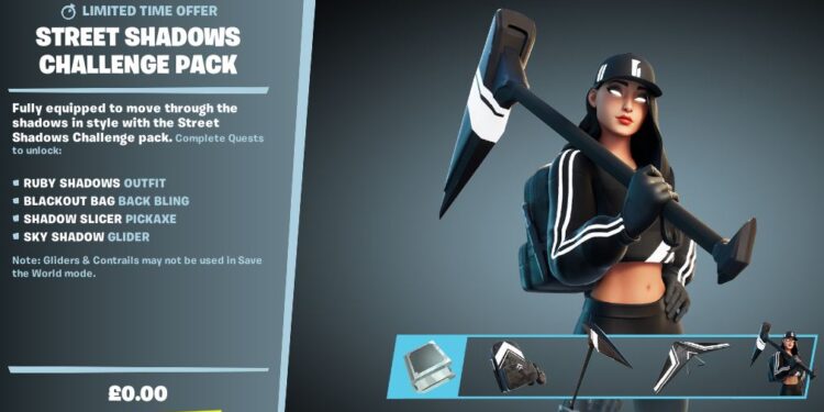 Street Shadows Challenge Pack Fortnite