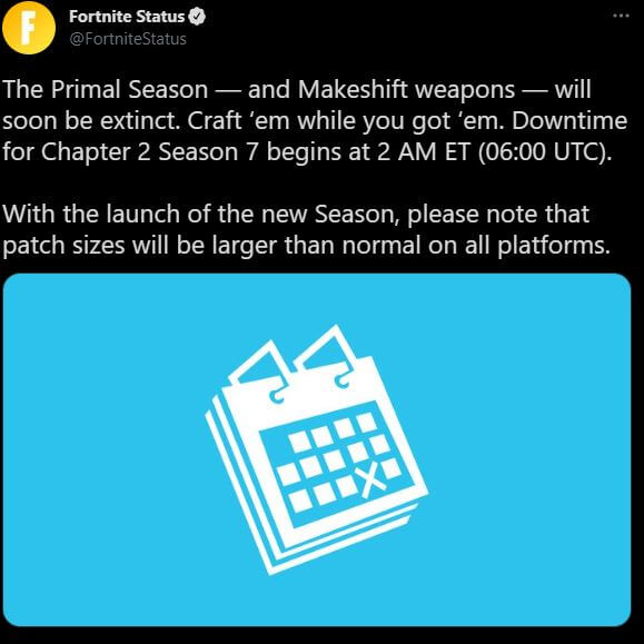17.00 Fortnite Update Today