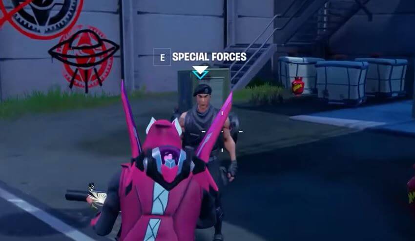 Fortnite: Converse with Rick Sanchez, Rook, Marigold, Maven, or Special Forces