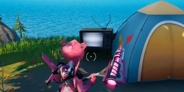 Destroy spooky tv sets Fortnite