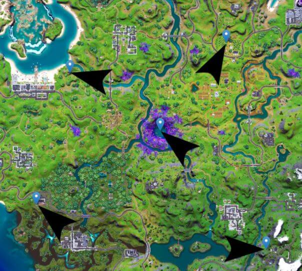 Fortnite Alien Artifacts Locations