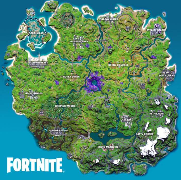 Fortnite Chapter 2 Season 7 Map