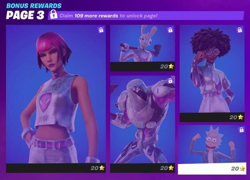 Fortnite Season 7 Battle Pass Super Style Rewards - Silver Page 3