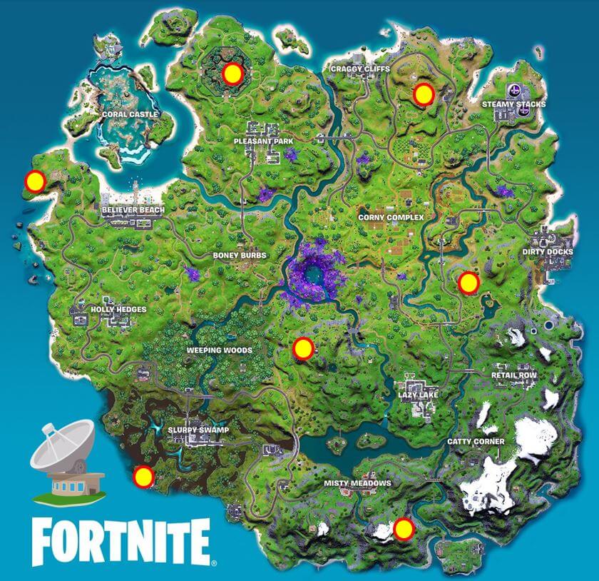 Fortnite Statelite Dish Map Location