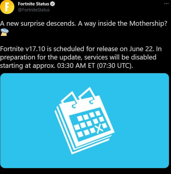 Fortnite Update v17.10
