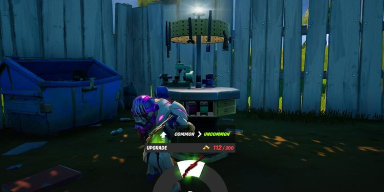 Fortnite Upgrade Weapon at Upgrade Bench