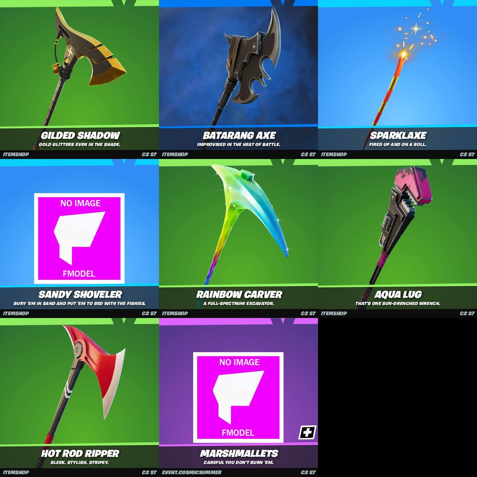 Fortnite v17.10 Leaked Pickaxes