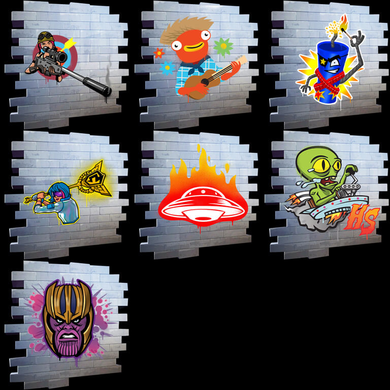 Fortnite v17.10 Leaked Sprays