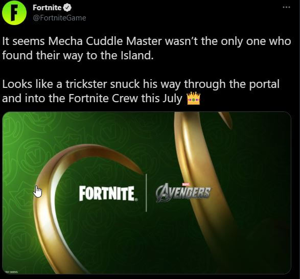 July Fortnite Crew Pack