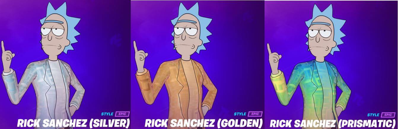 Rick Sanchez Fortnite Super Skin Styles