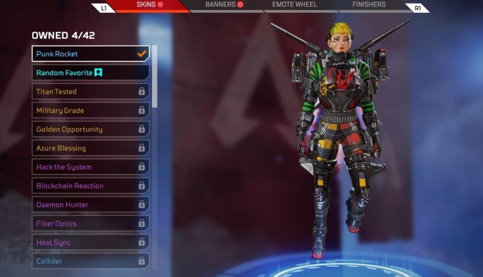 Valkyrie Apex Twitch Free Skin - Punk Rocker