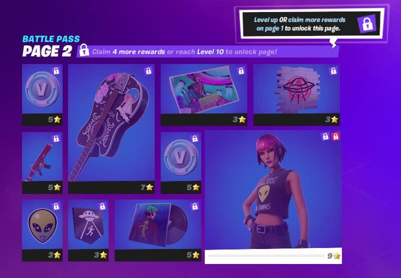 battle stars Fortnite season 7