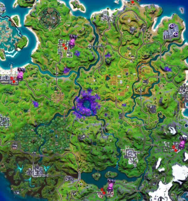 All Alien Artifacts Fortnite Week 5