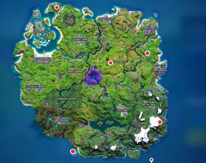 All Alien Artifacts Fortnite Week 6