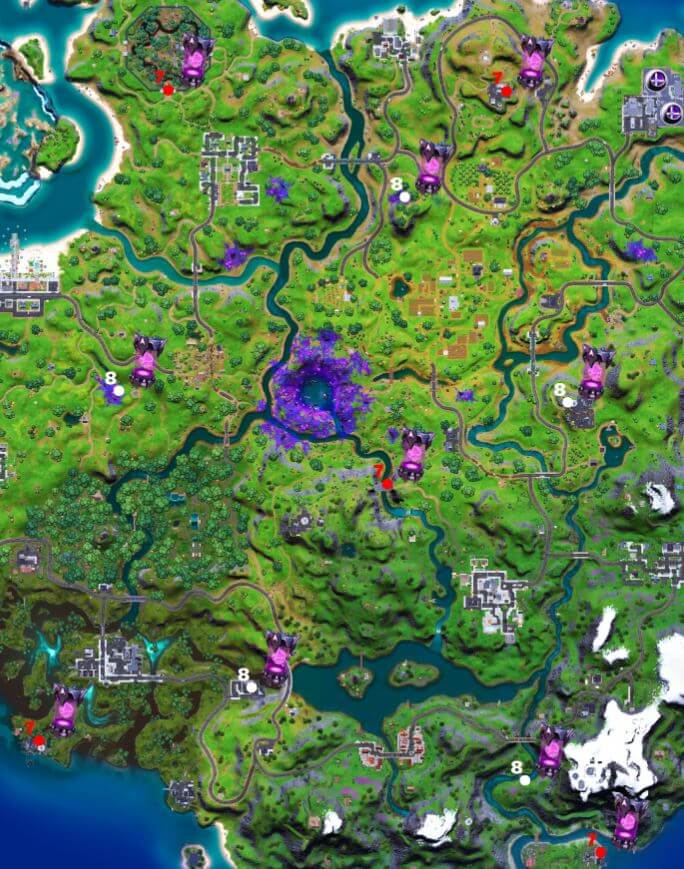 All Alien Artifacts Fortnite Week 7