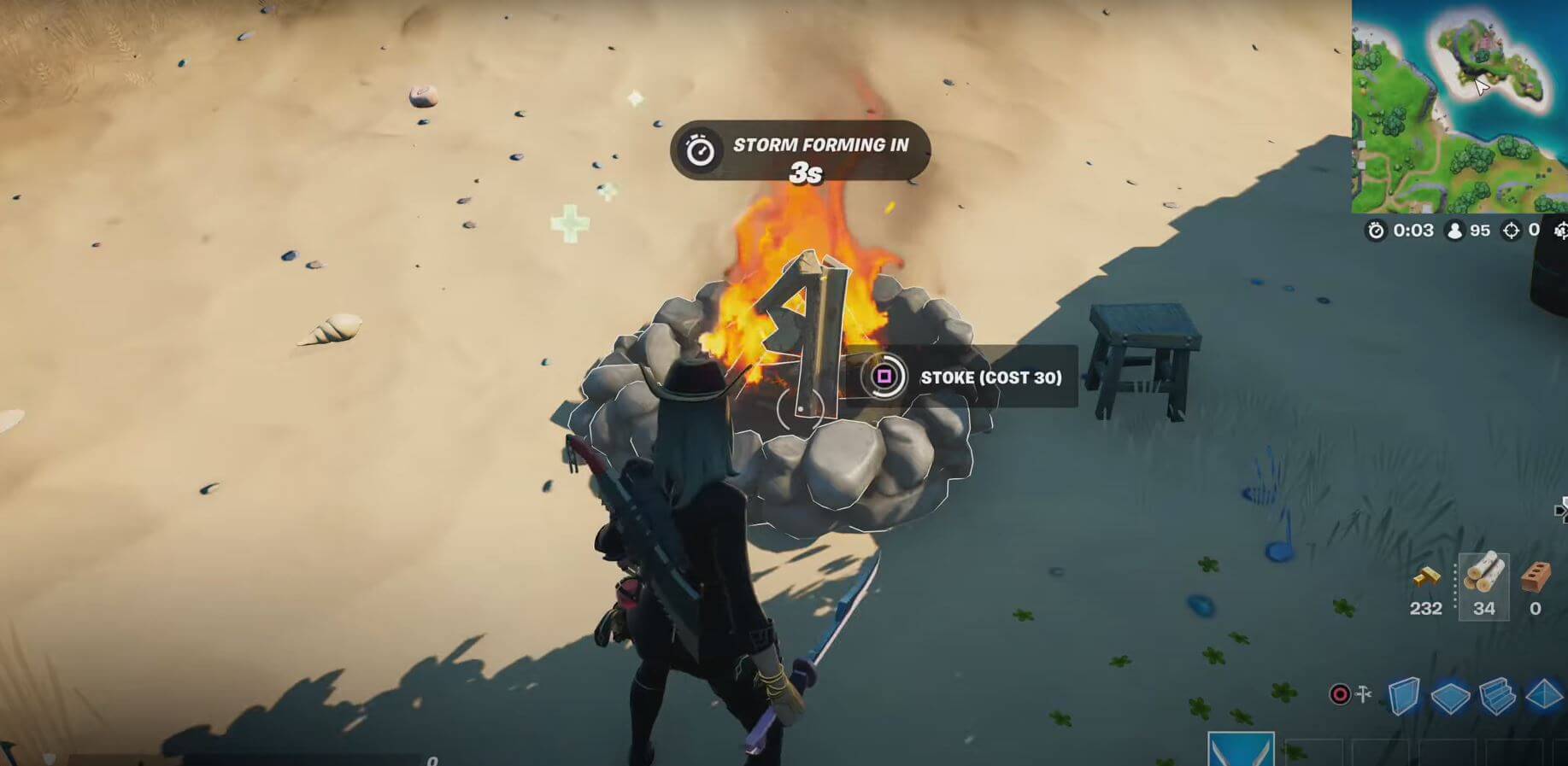 Fortnite Stoke Campfires near Hatcheries
