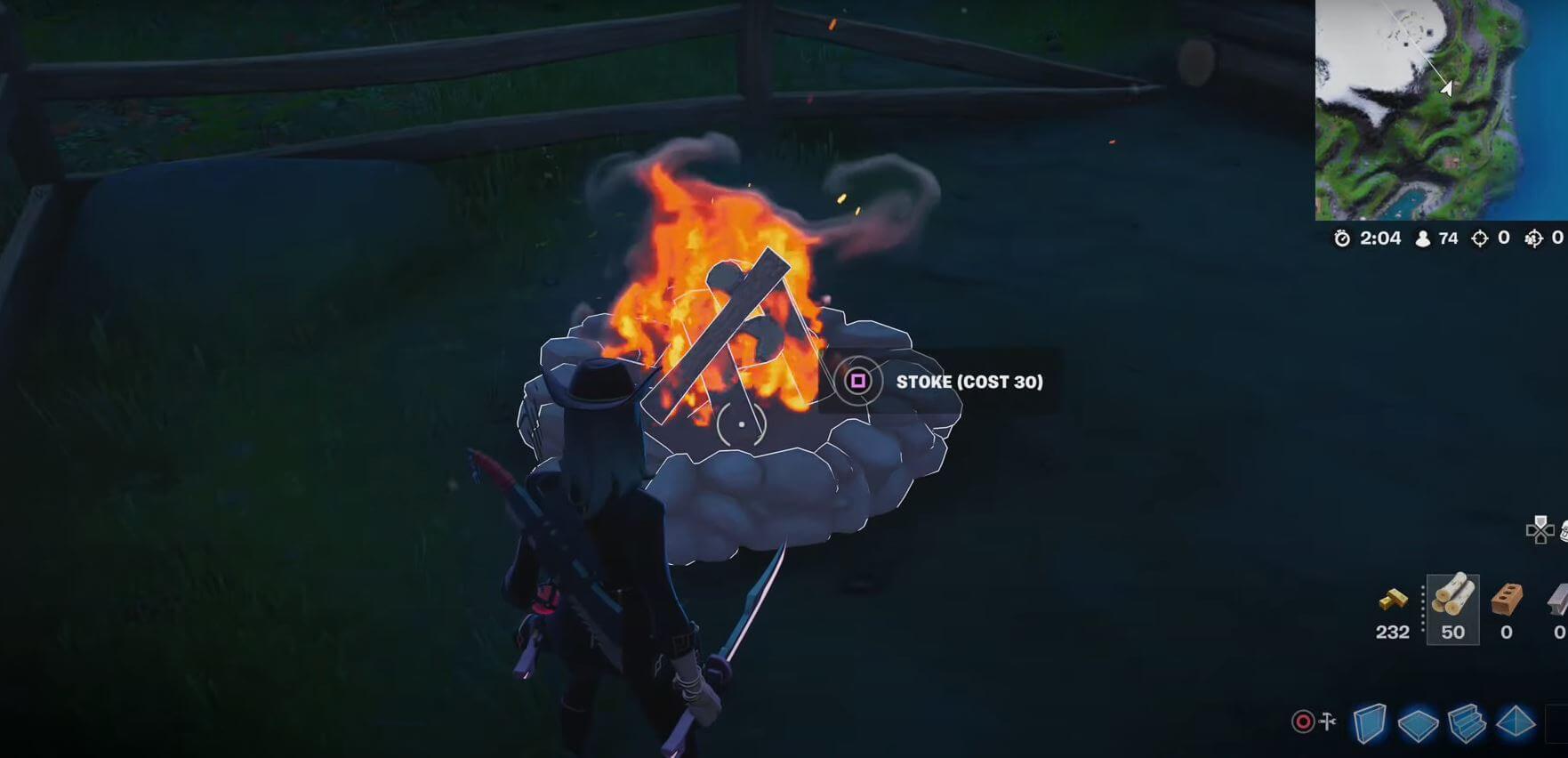 Stoke Campfires Near Hatcheries In Fortnite