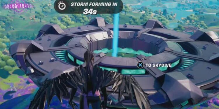 use an alien hologram pad on top of the Party UFO