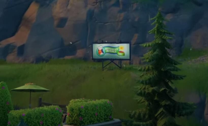 Alien Billboard in Fortnite