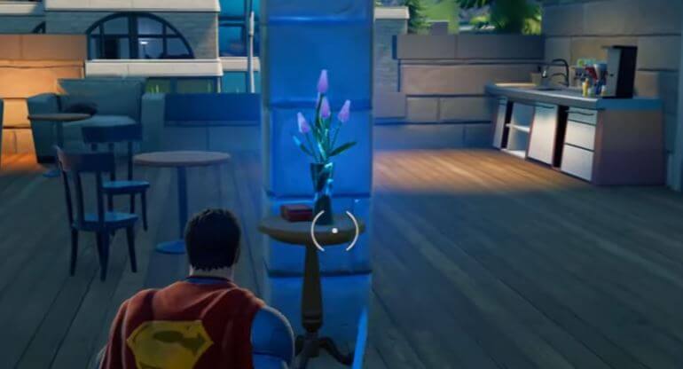Collect a vase of flowers from Lazy Lake
