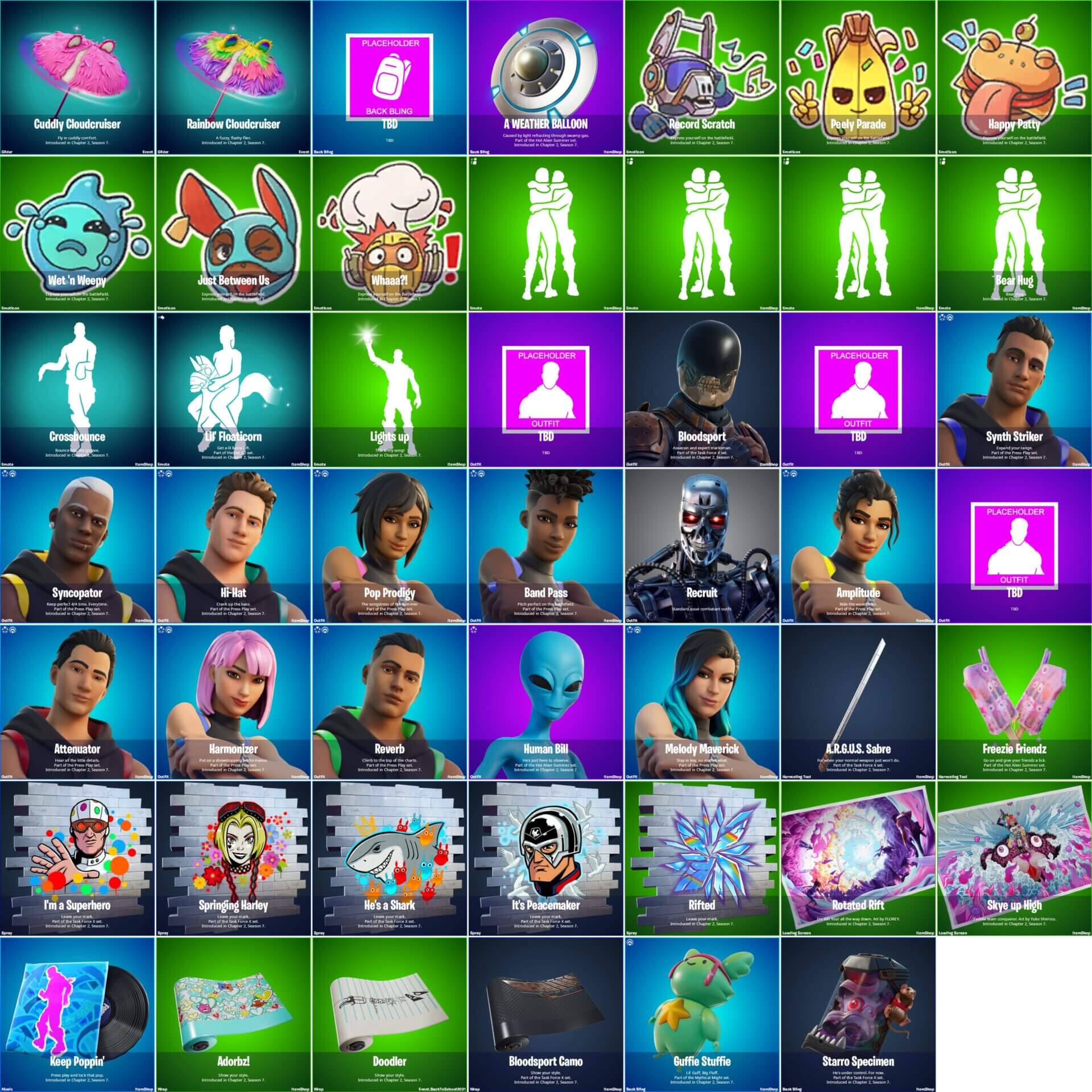 Fortnite v17.30 Cosmetics