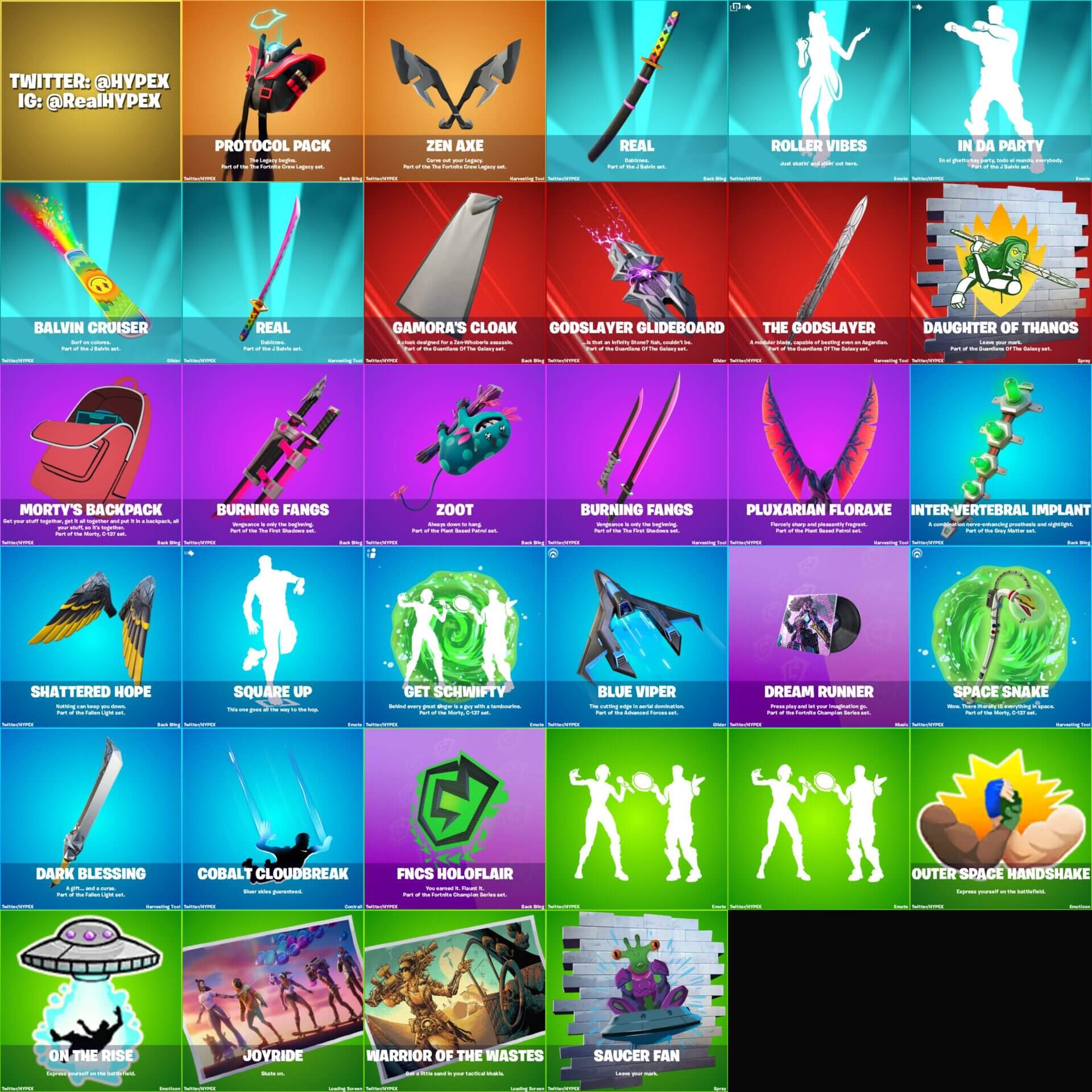 Fortnite v17.50 Leaked Cosmetics