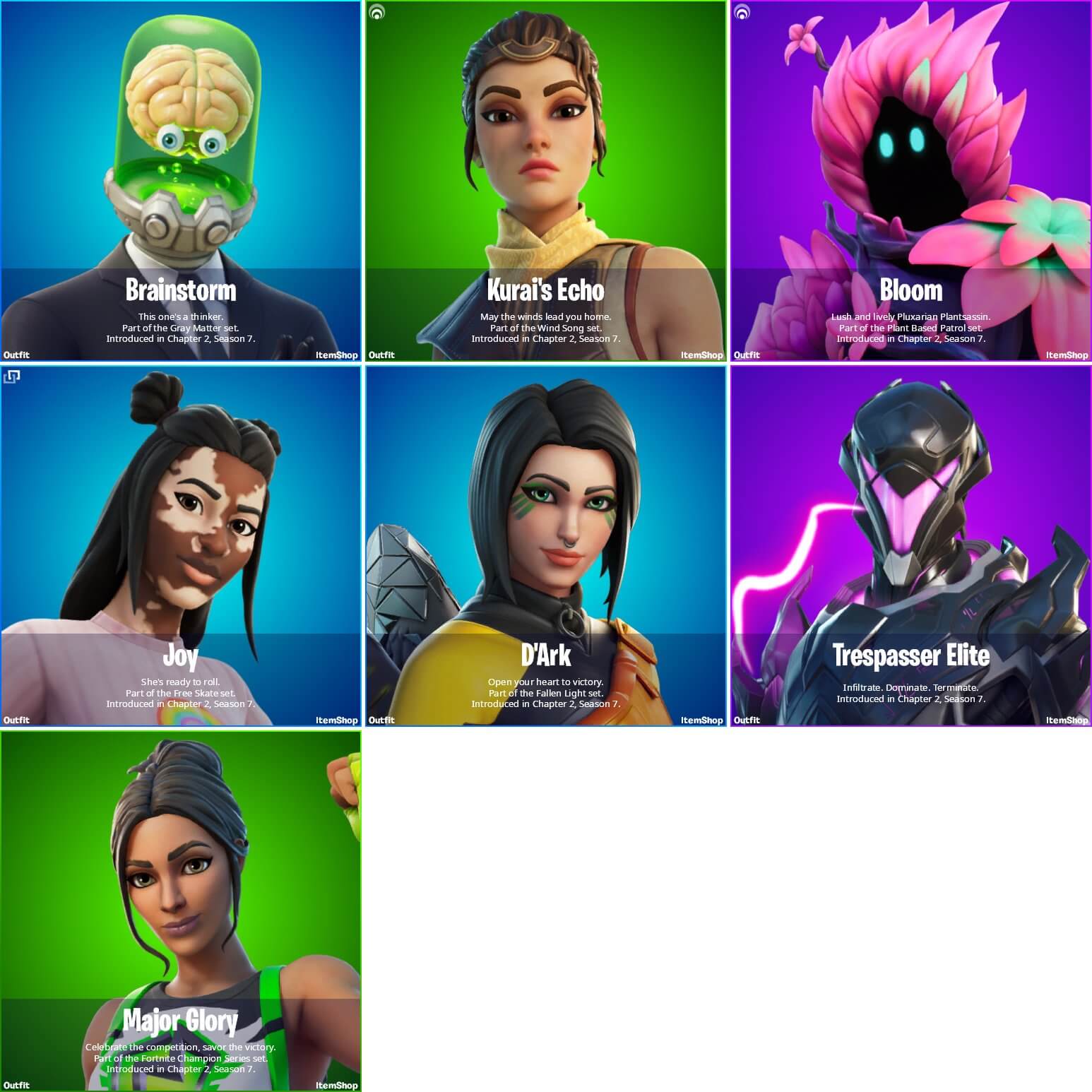 Fortnite v17.50 Leaked Skins