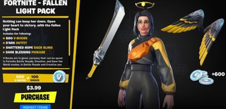 Fallen Light Fortnite Starter Pack