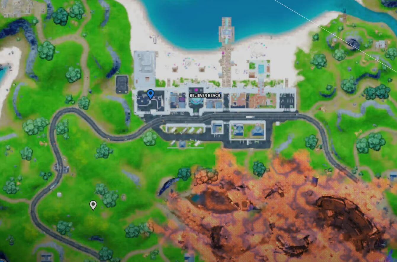 Fortnite Believer Beach Graffiti Location