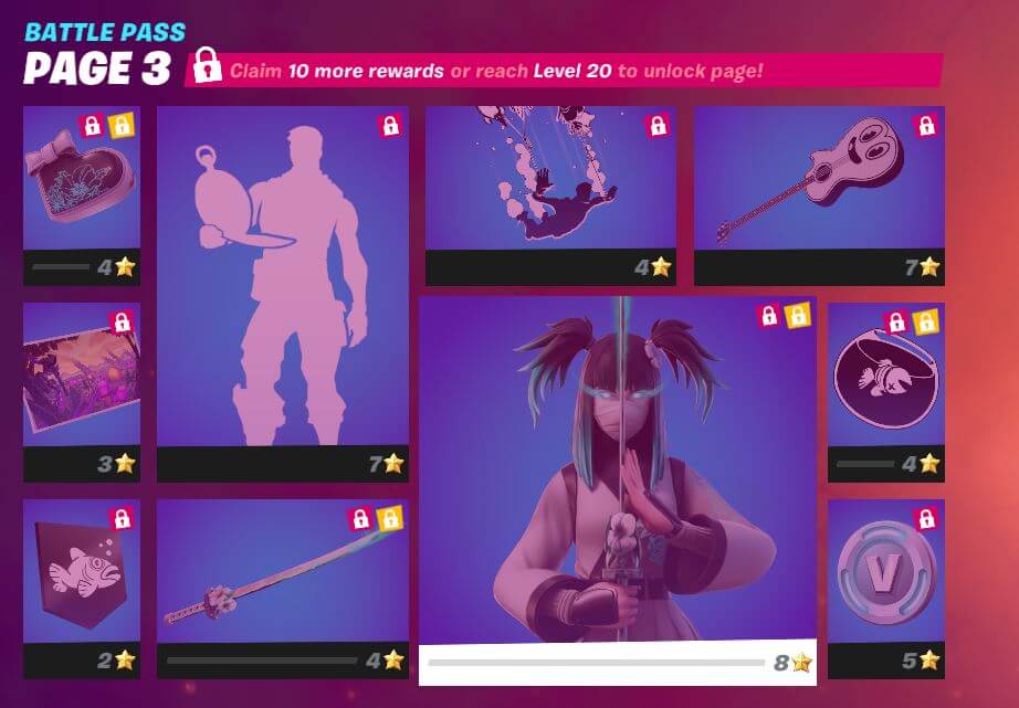 Fortnite Chapter 2, Season 8 Battle Pass - Page 3