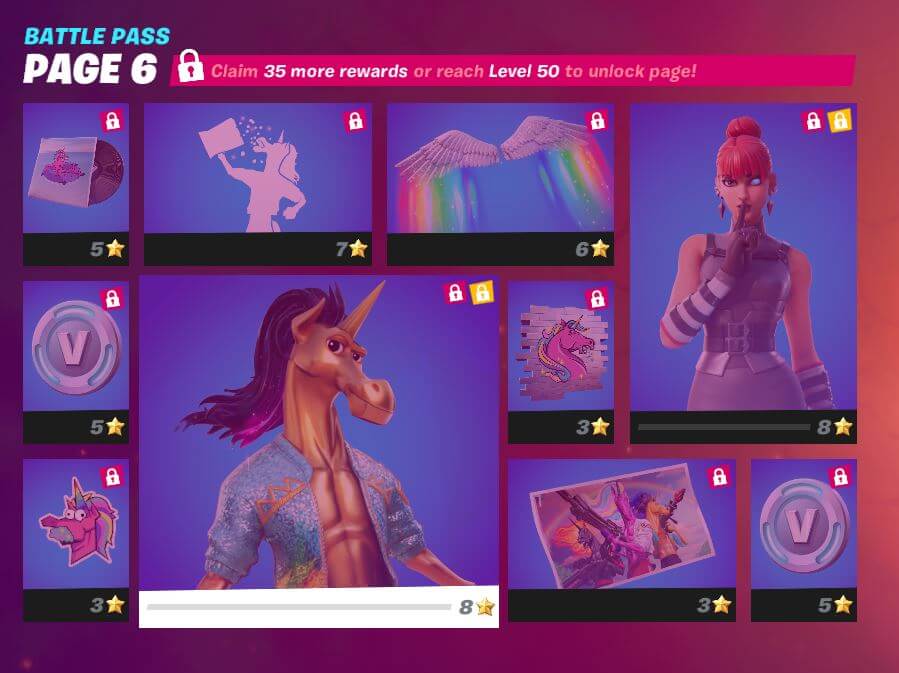 Fortnite Chapter 2, Season 8 Battle Pass - Page 6