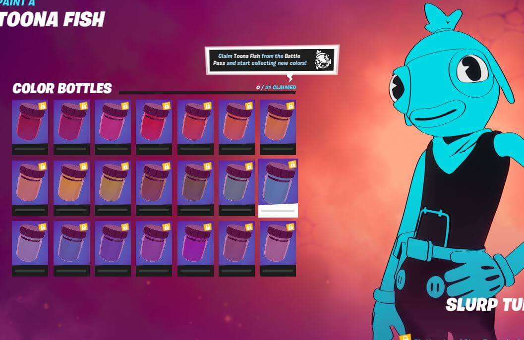 Fortnite Color Bottles Toona Fish