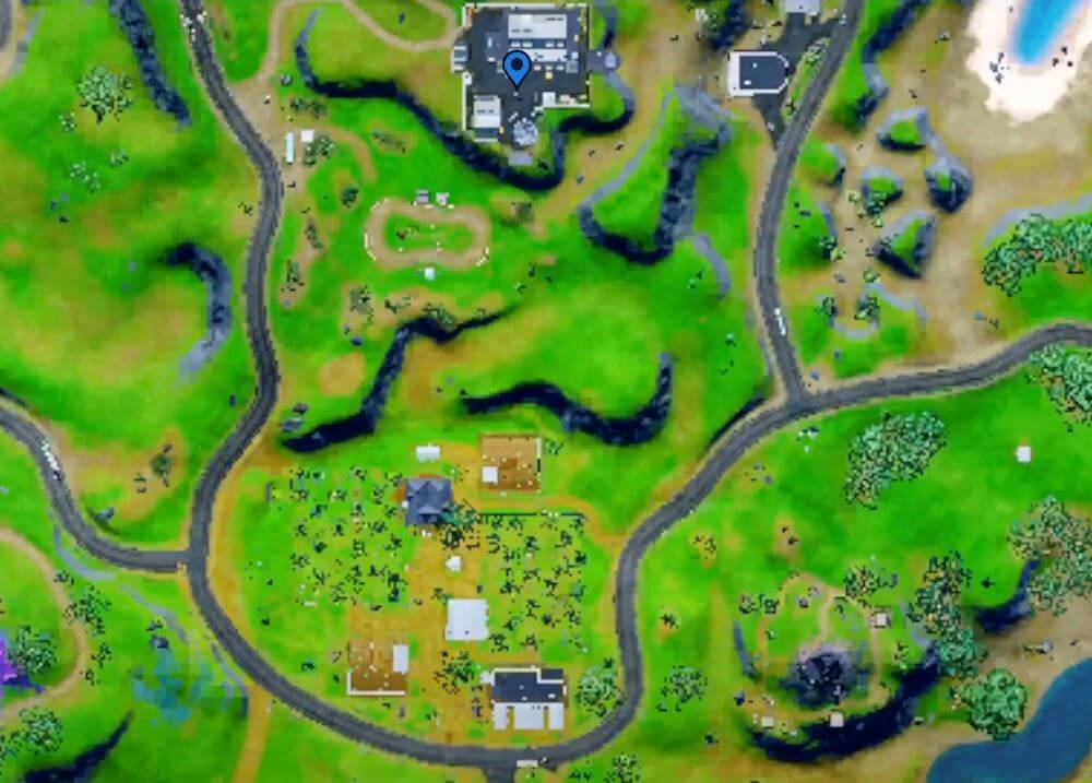 Fortnite Satelite Dish North of Corny Complex