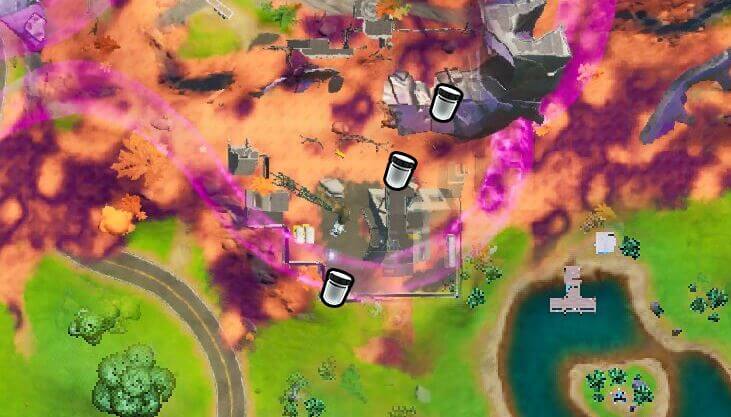 Robotic Grey Bottles Locations